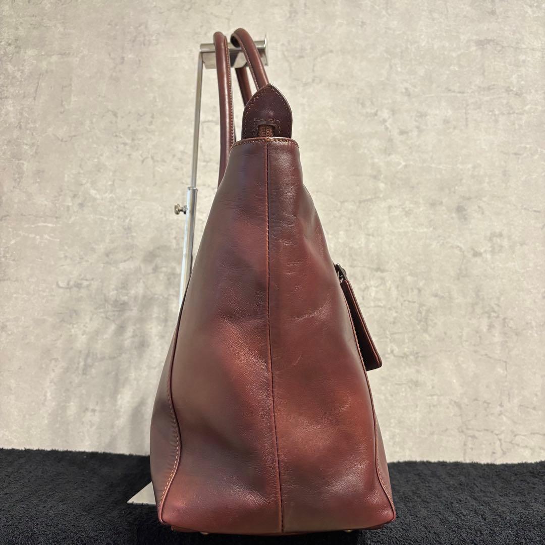 美品 マザーハウス トートバッグ アンティーク A4 肩掛け　ブラウン