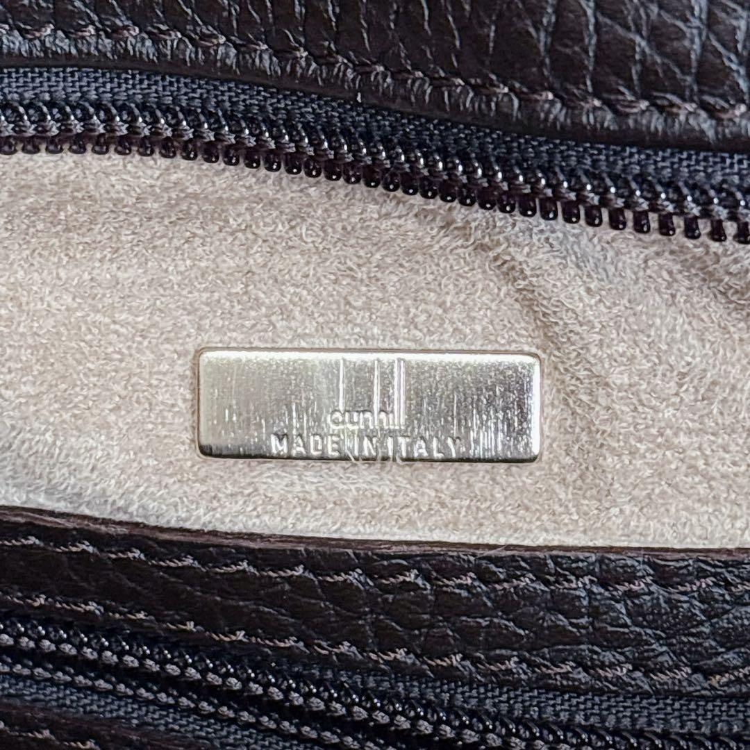 ダンヒル　dunhill メッセンジャーバッグ　2way オールレザー　ブラウン