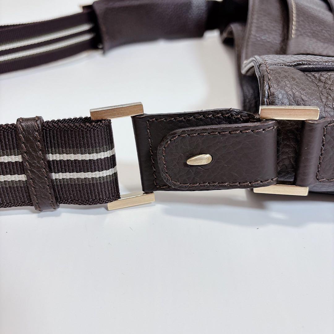 ダンヒル　dunhill メッセンジャーバッグ　2way オールレザー　ブラウン