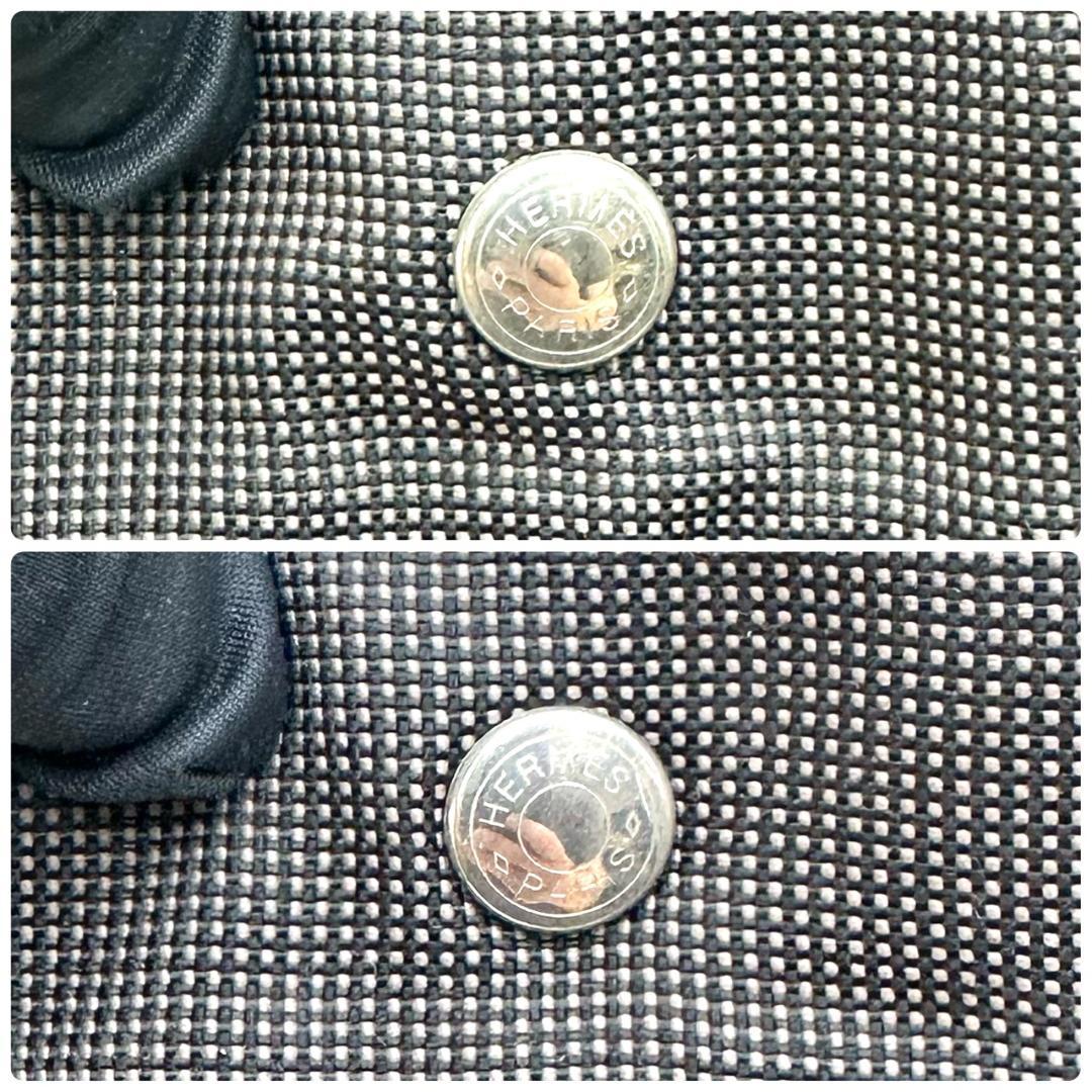 HERMES エルメス リュック エールラインアドMM キャンバス グレー