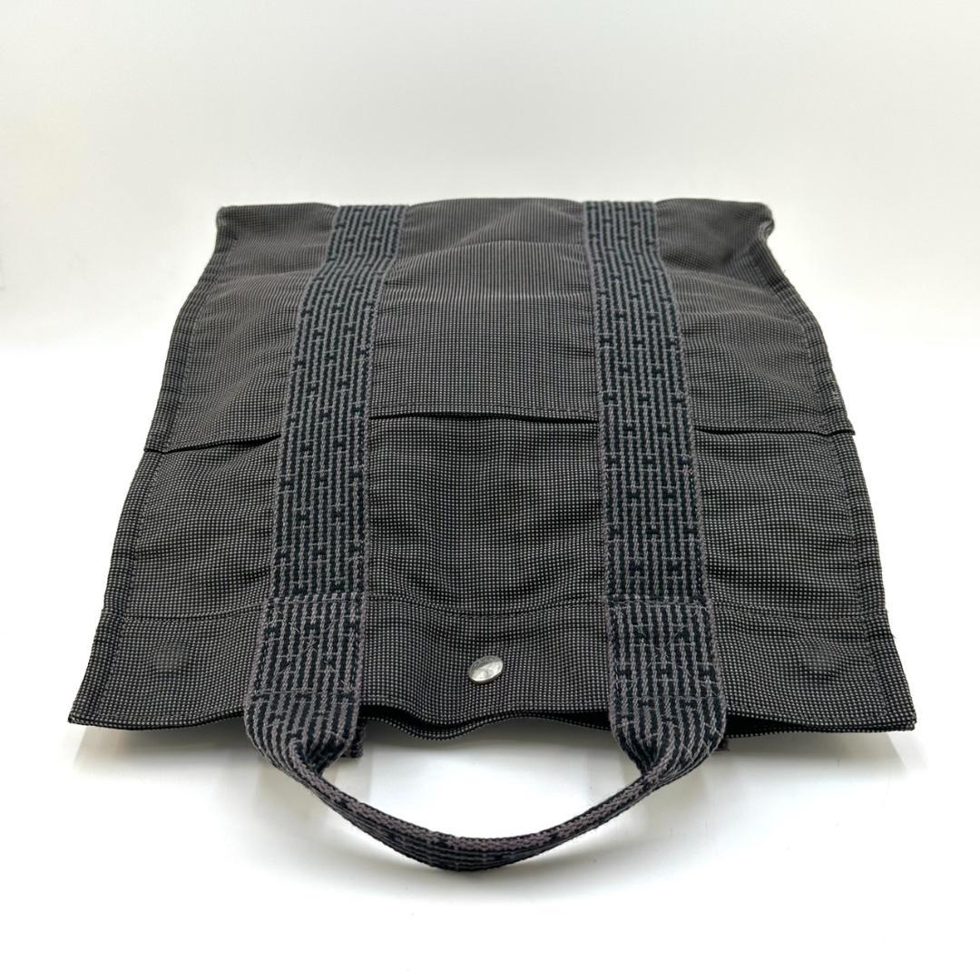 HERMES エルメス リュック エールラインアドMM キャンバス グレー