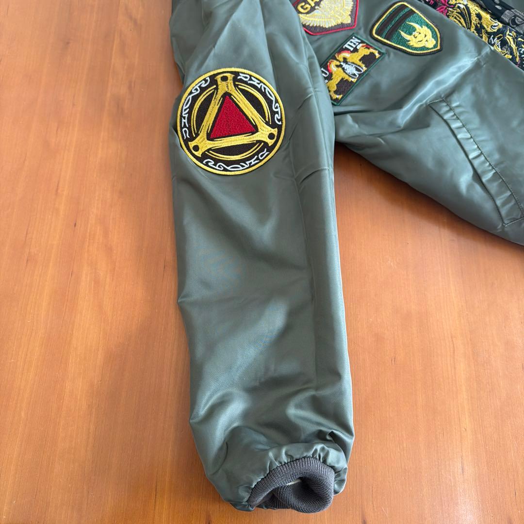 旦*様様 牙狼スカジャン 刺繍(リバーシブル) Lサイズ