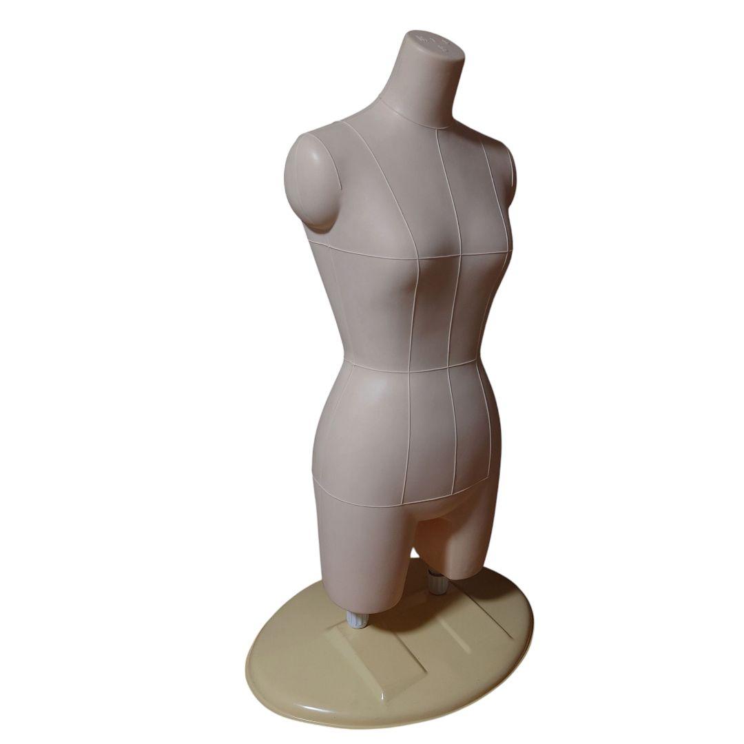 美品 トルソー べージュ 着付け マネキン 和装 ボディ 女性用 二本足 洋装