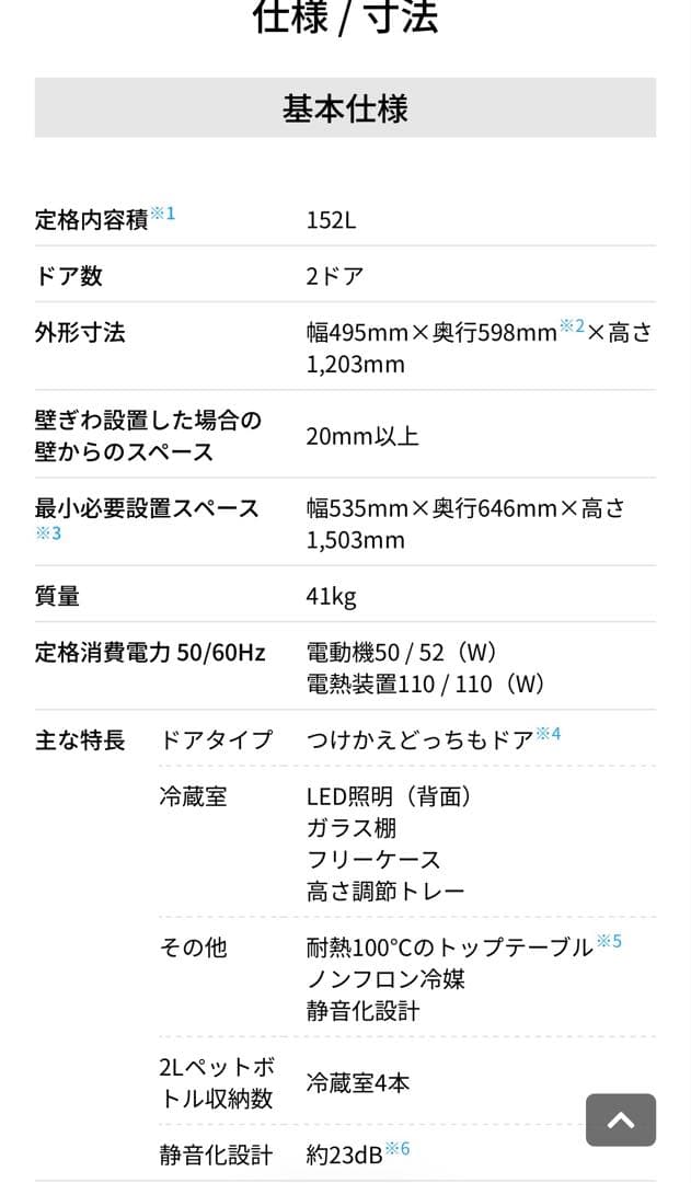 SHARP SJ-D15J マットダークグレー152L 両開き