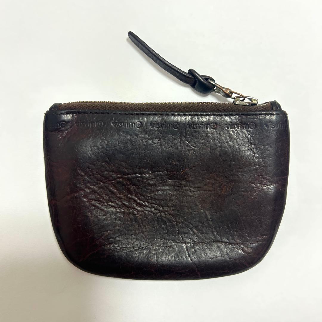 visvim レザーウォレット ケース 財布 ビズビム ポーチ ブラウン
