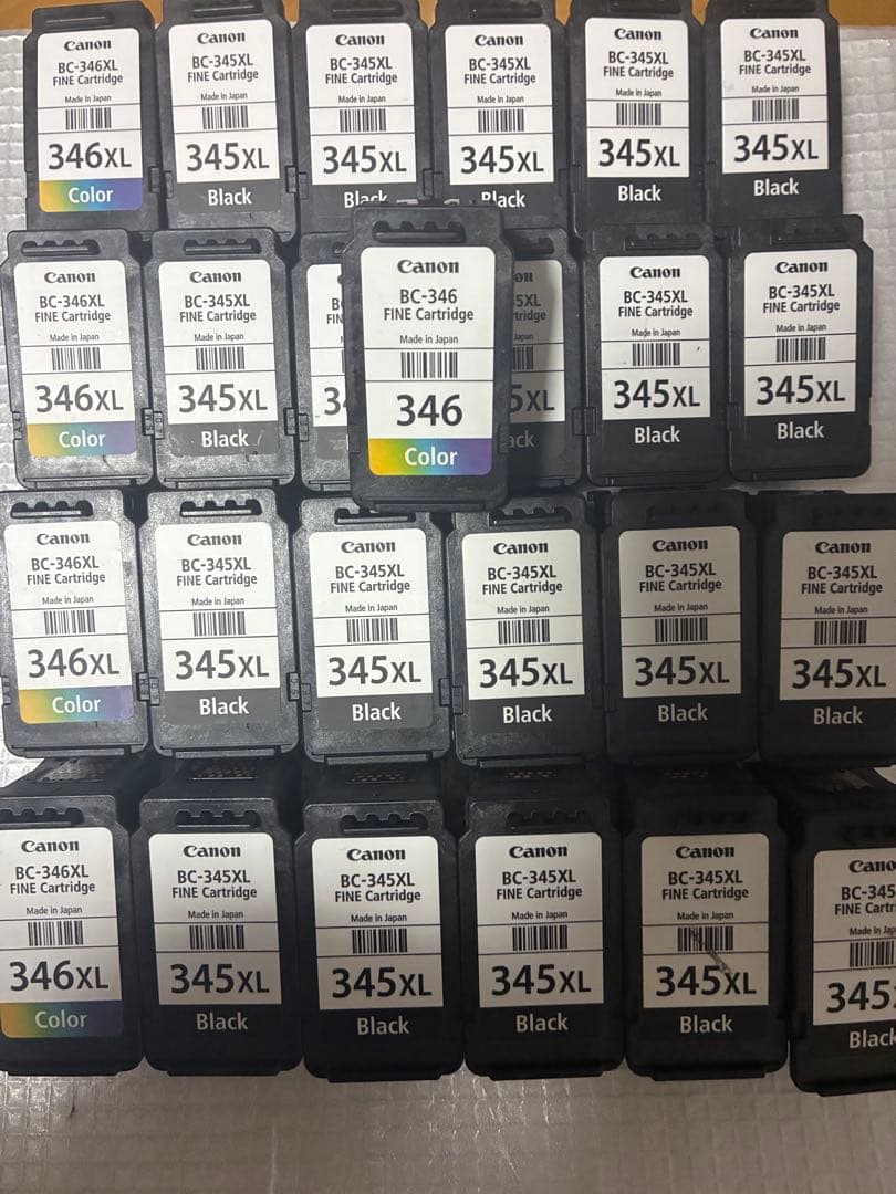 使用済みインクカートリッジ 25個 BC-345XL 346XL等 CANON