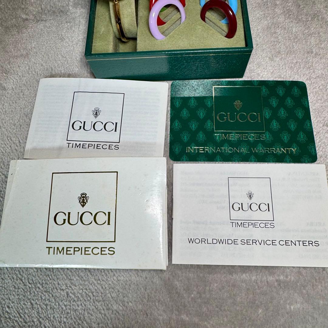 GUCCI　腕時計 11/12.2 チェンジベゼル　11色　ゴールド　アナログ