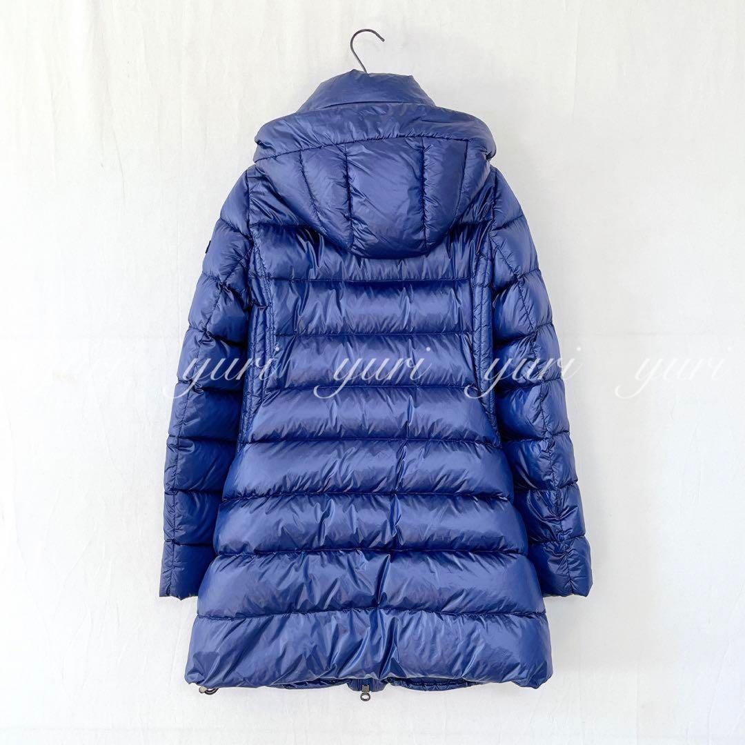 【1136】タトラス　バビラ　フード付きロングダウンコート　青　レディース　A