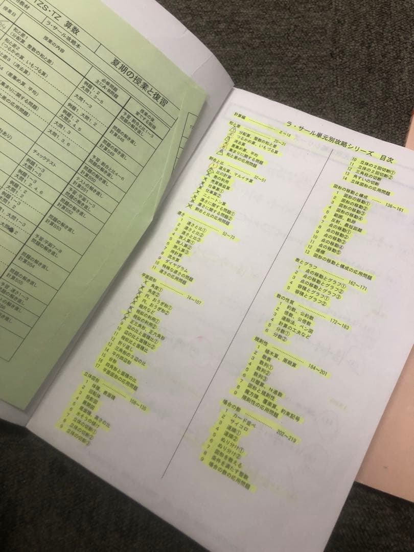 英進館　ラ•サール攻略本　算数　2024年受験　中古