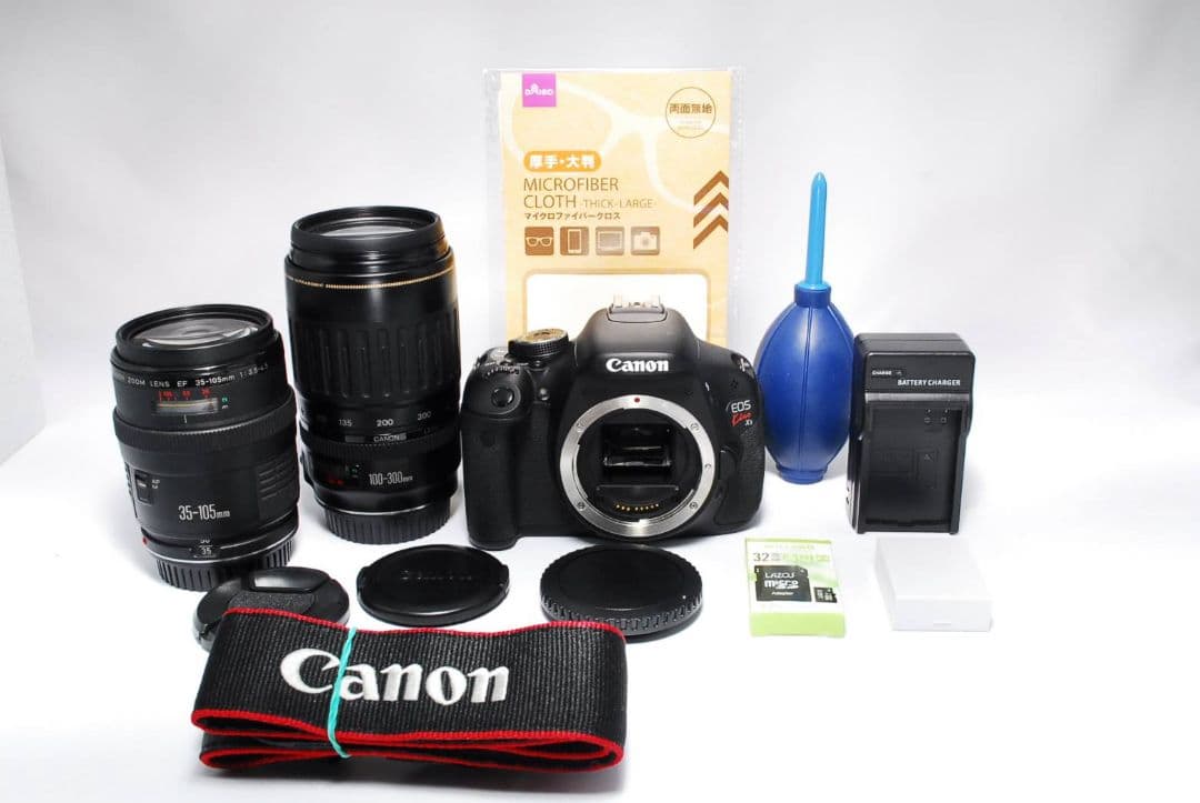 ボディ、超望遠レンズ　2点のみ　Canon Kiss X5
