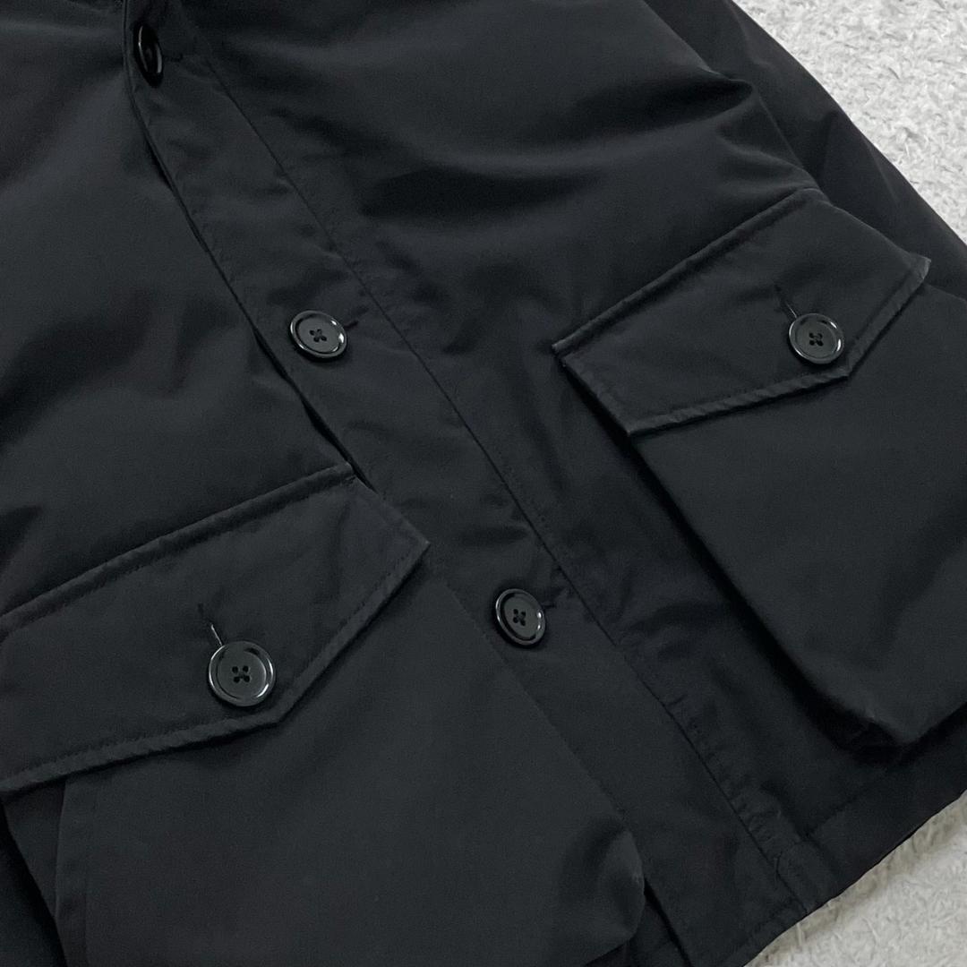 美品✨ダントン ダウンコート ラクーンファー 2WAY ワッペン 黒 ブラック