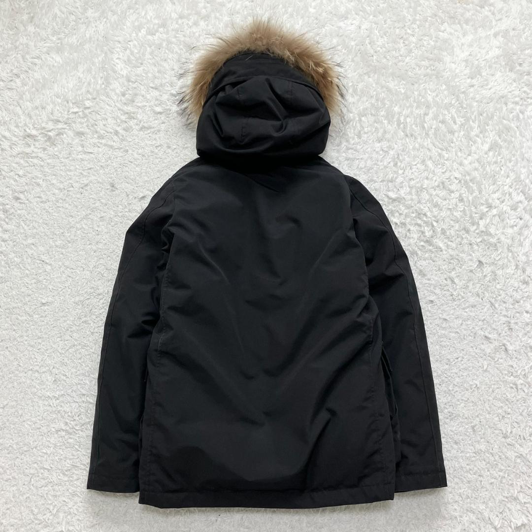 美品✨ダントン ダウンコート ラクーンファー 2WAY ワッペン 黒 ブラック