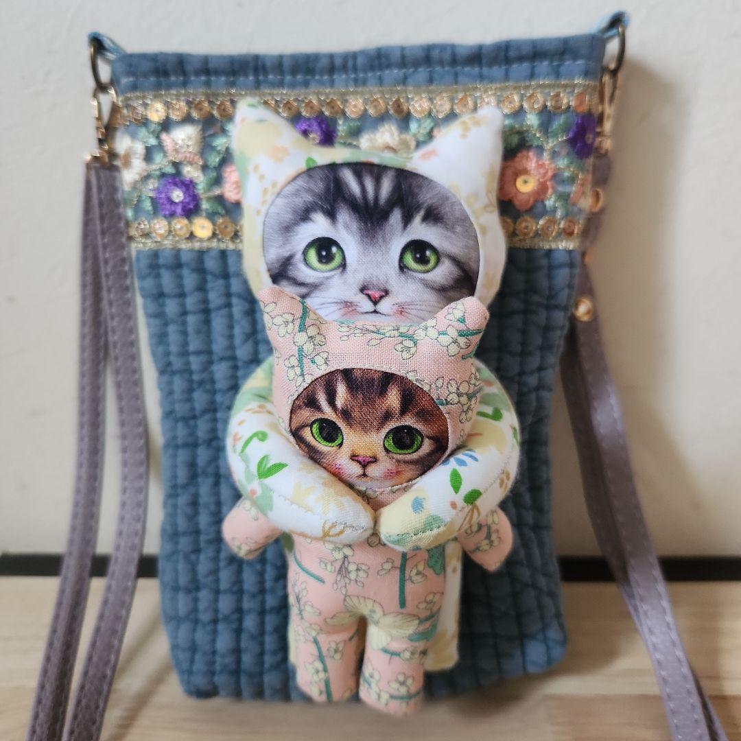 コヤンイサムチョン　にゃんにゃんサコッシュ　ハンドメイド