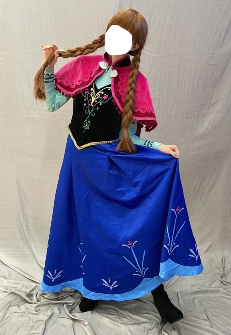 アナと雪の女王 アナ コスプレ衣装 ウィッグ