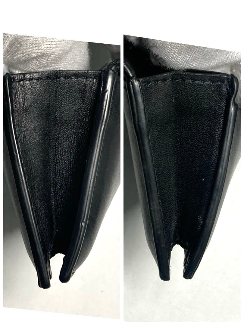 良品　ボッテガヴェネタ　イントレチャート　カードケース　名刺入れ　RFID クロ