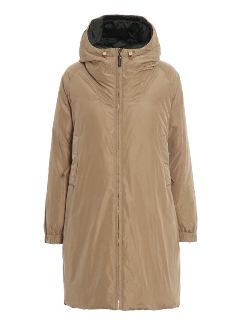 Max Mara リバーシブル　オリーブベージュ　美品　ダウンコート12万