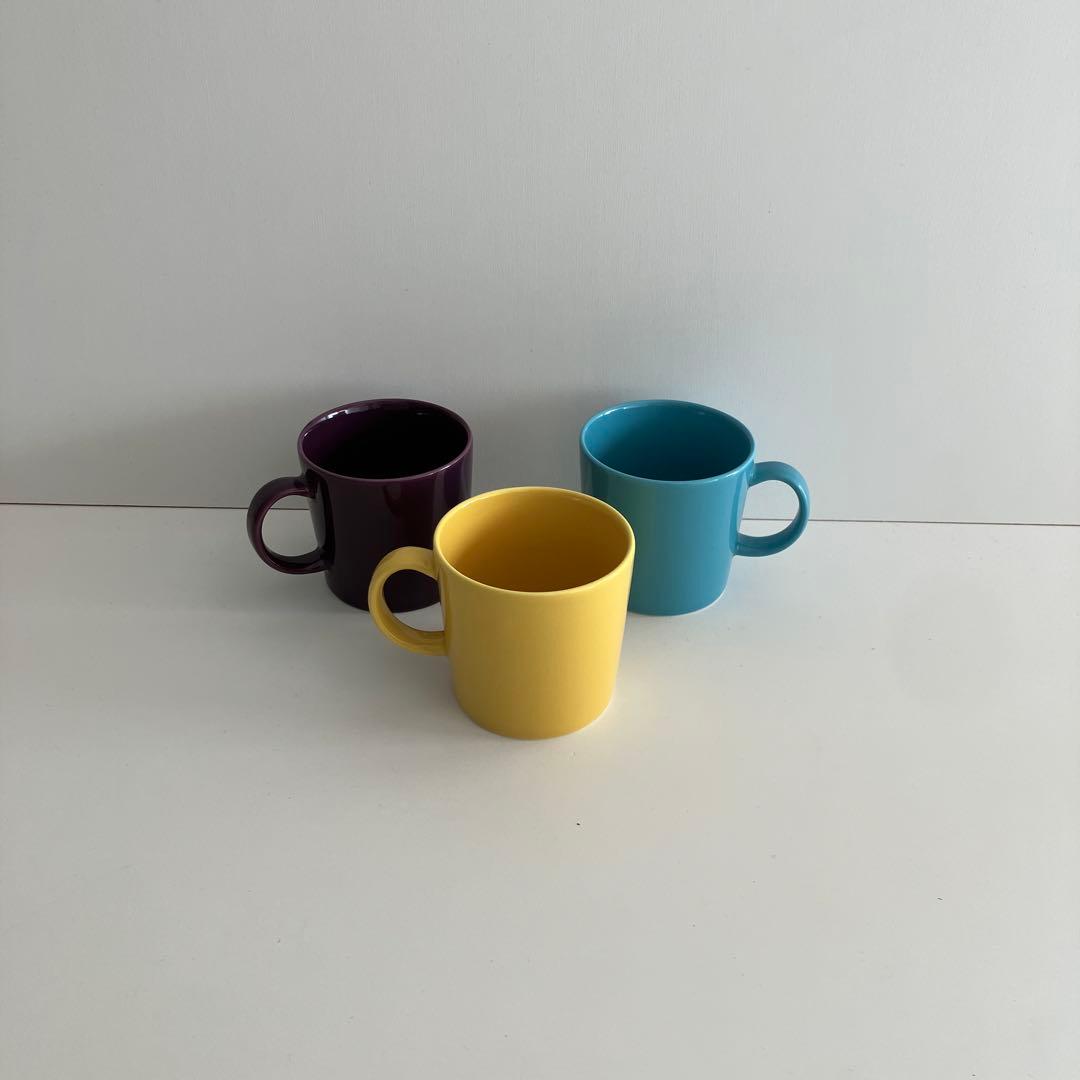 ティーマ　300mlマグ　ダークライラック　ハニー　ターコイズ　３個　バラ売不可