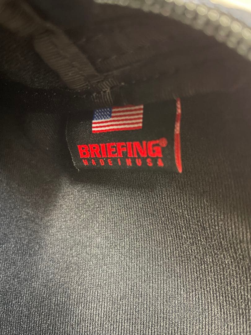 【美品】ブリーフィング ポーチ モバイルポーチ セカンドバッグ ネイビー