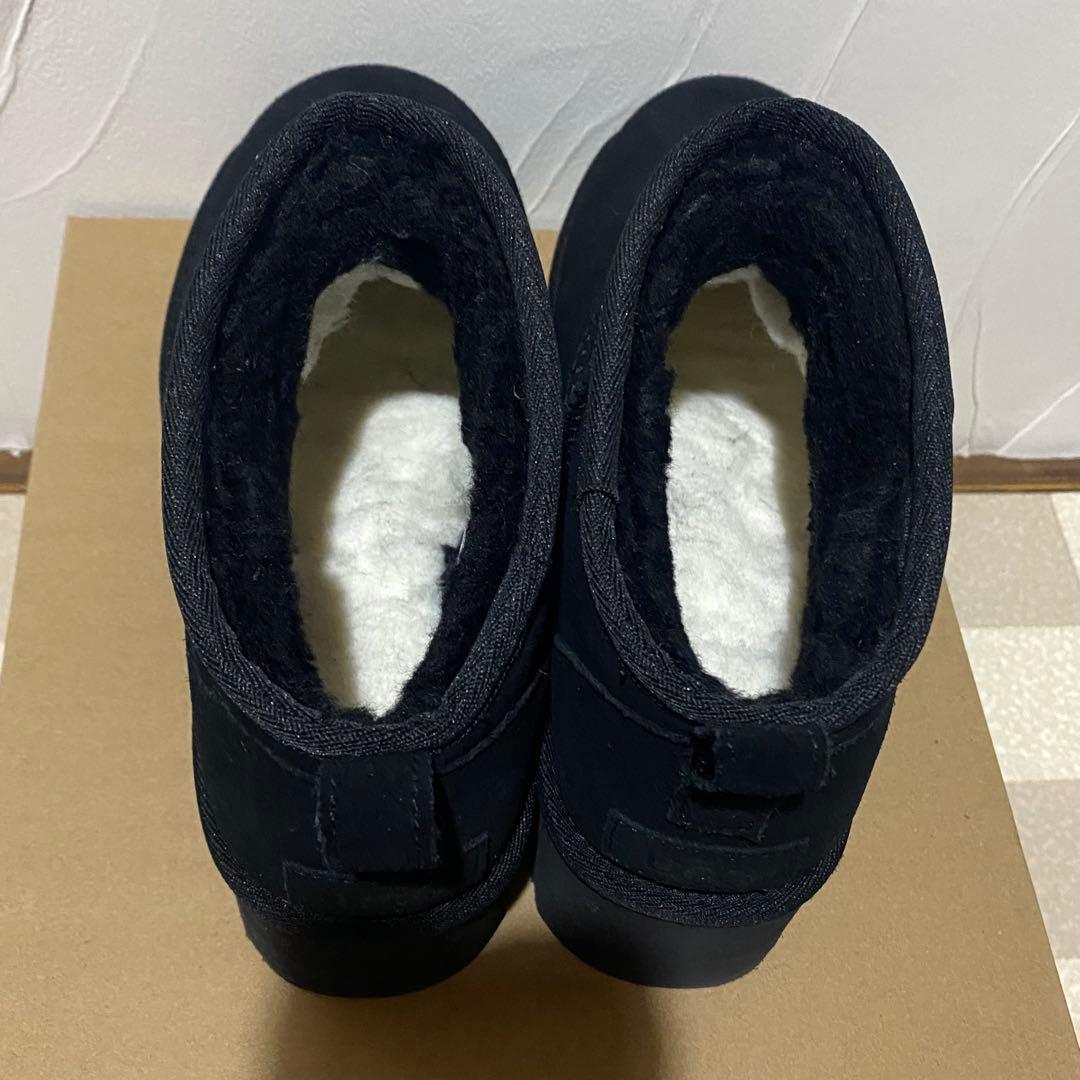 UGG クラシック ウルトラミニ プラットフォーム 25cm ブラック