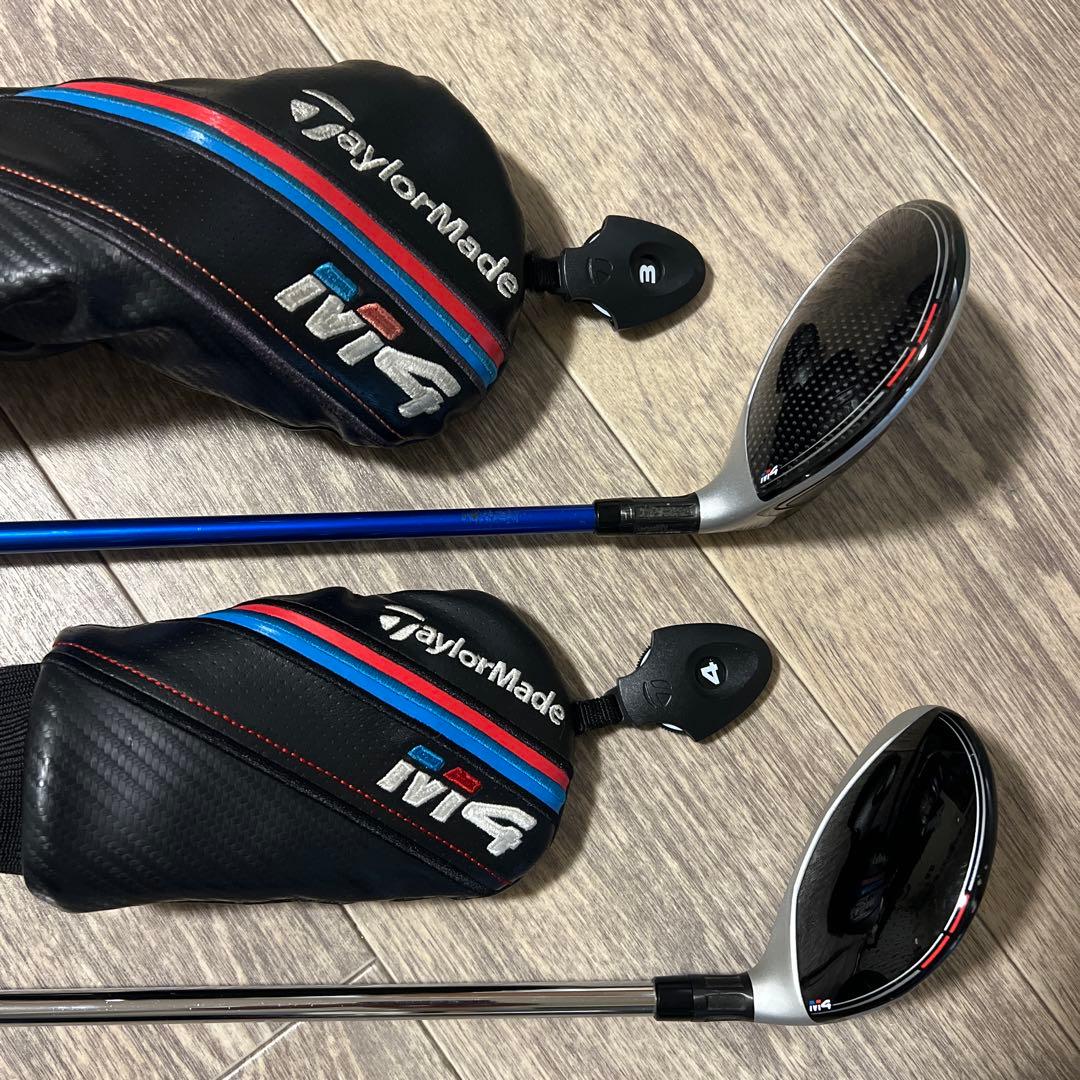 テーラーメイド M4 セット（3W 15° & 4UT 22°）カデロ装着