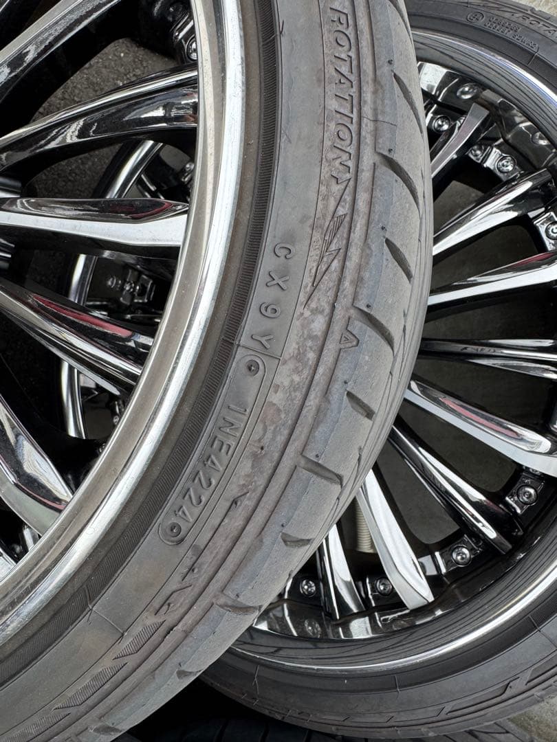 クレンツェヴィルハーム19インチクローム仕上げ 4本ホイールセット