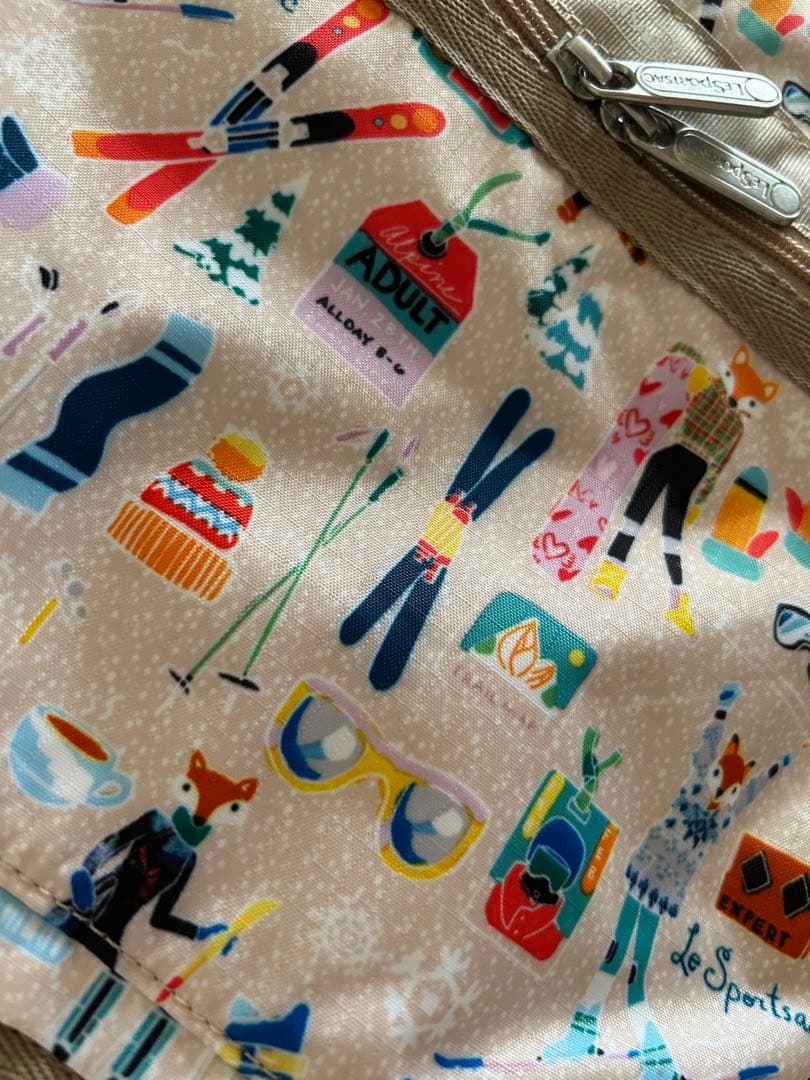 レスポートサック ボストン M ウィンタースキー柄