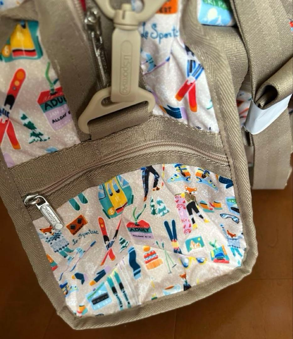 レスポートサック ボストン M ウィンタースキー柄