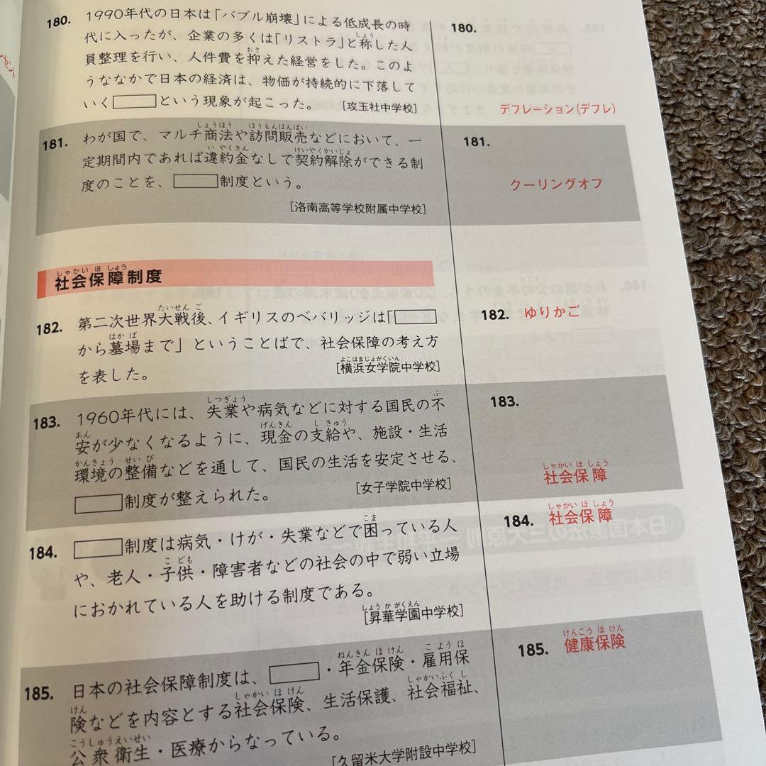 値下げ！プラチナアウトプット 2023/2024年版 社会科テキスト
