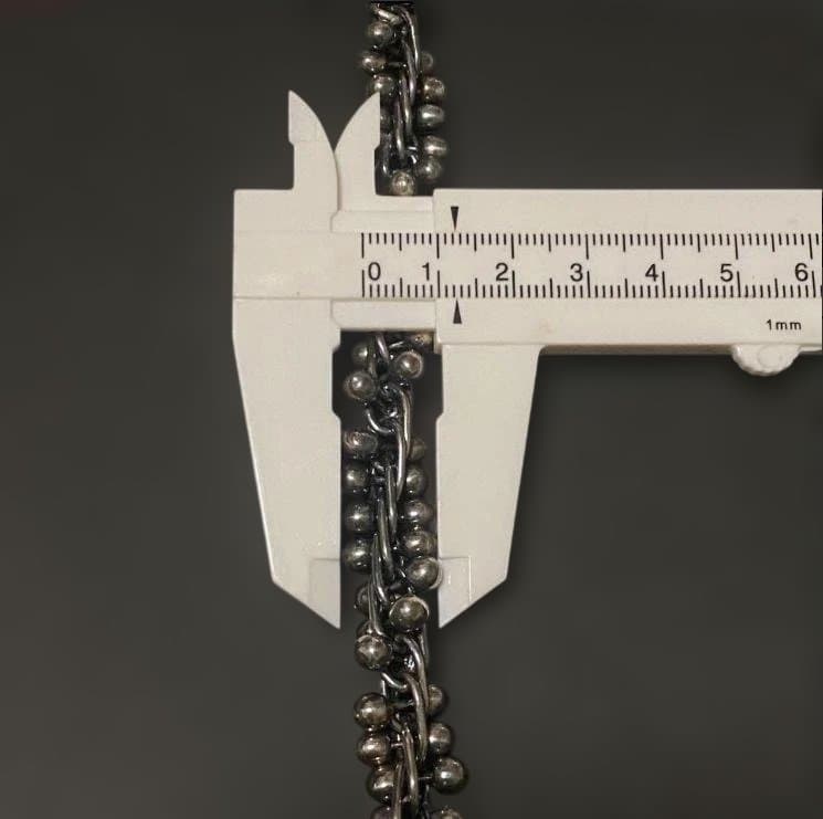 ヴィンテージ メキシコ シルバー パール DNA ブレスレット