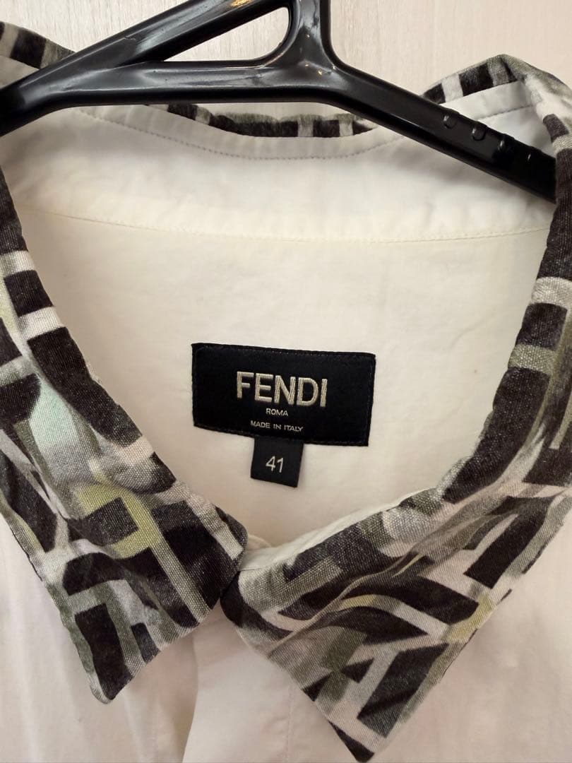 FENDI 長袖シャツ ホワイト 41