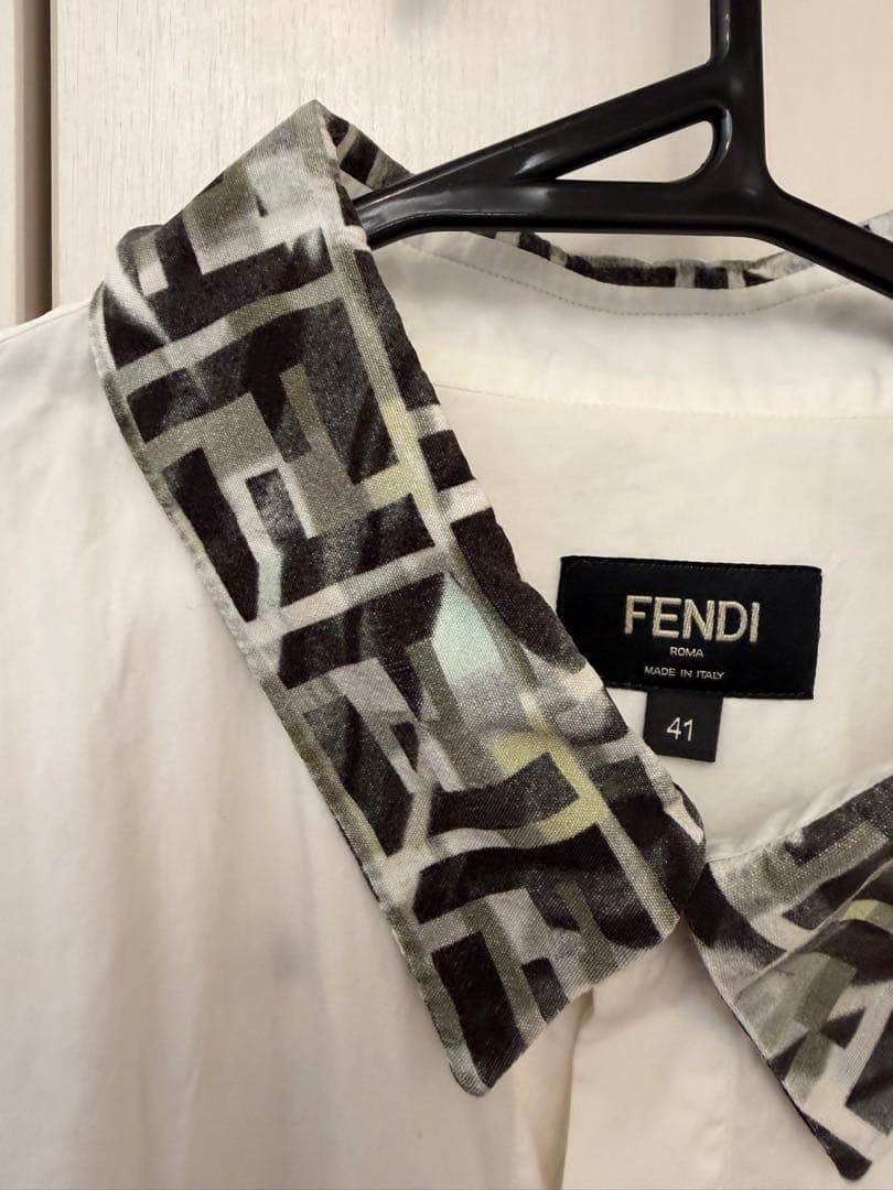FENDI 長袖シャツ ホワイト 41