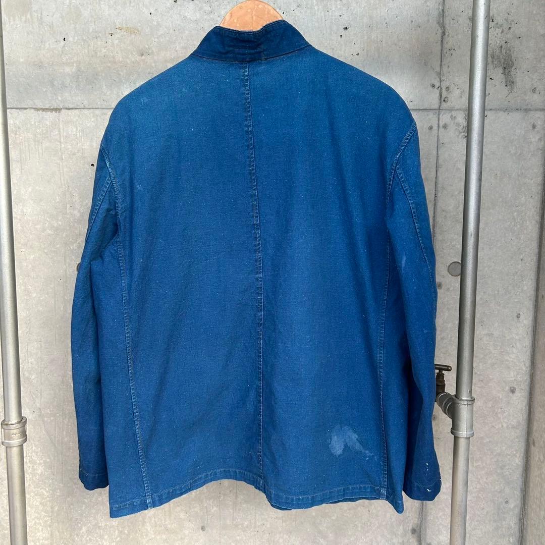 french vintage china jacket インディゴ ブルー
