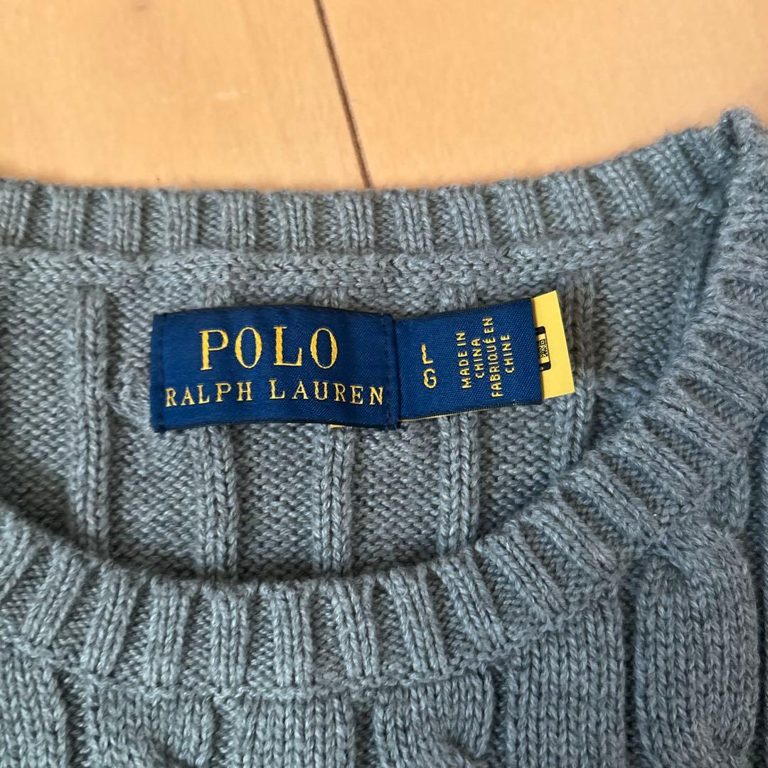 ラルフローレンケーブルニット