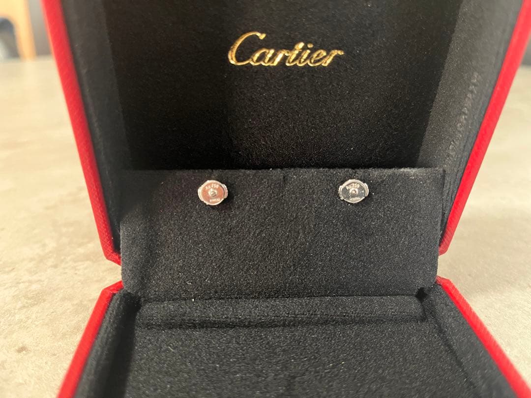 Cartier ダムールイヤリング　XSホワイトゴールド