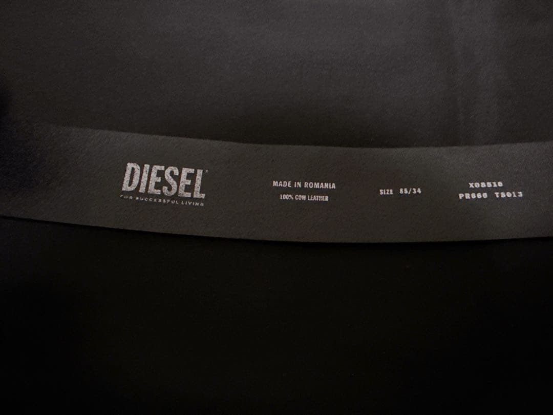 美品　B-1dr DIESEL オーバルDロゴ　ベルト　サイズ85