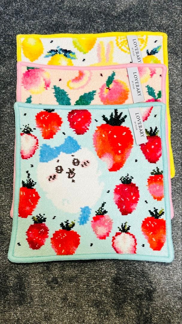 美品！FEILER フェイラー ちいかわ ハンカチ3枚セット 匿名配送