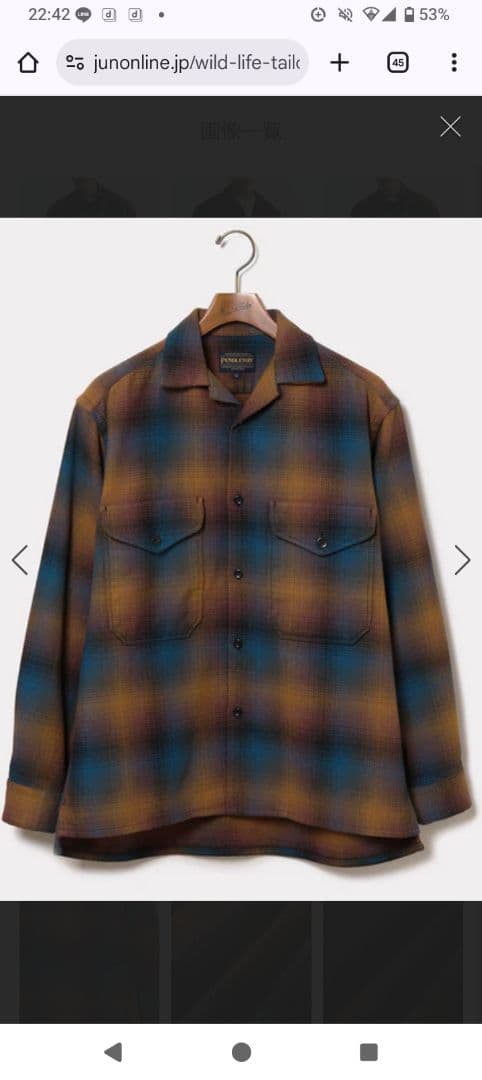 ワイルドライフテーラー　PENDLETON ネルシャツ