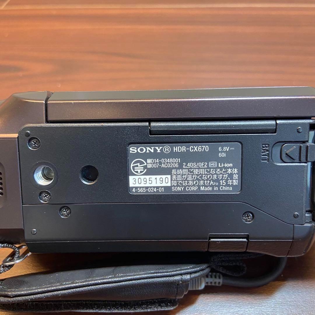 SONY HDR-CX670 ビデオカメラ 3066