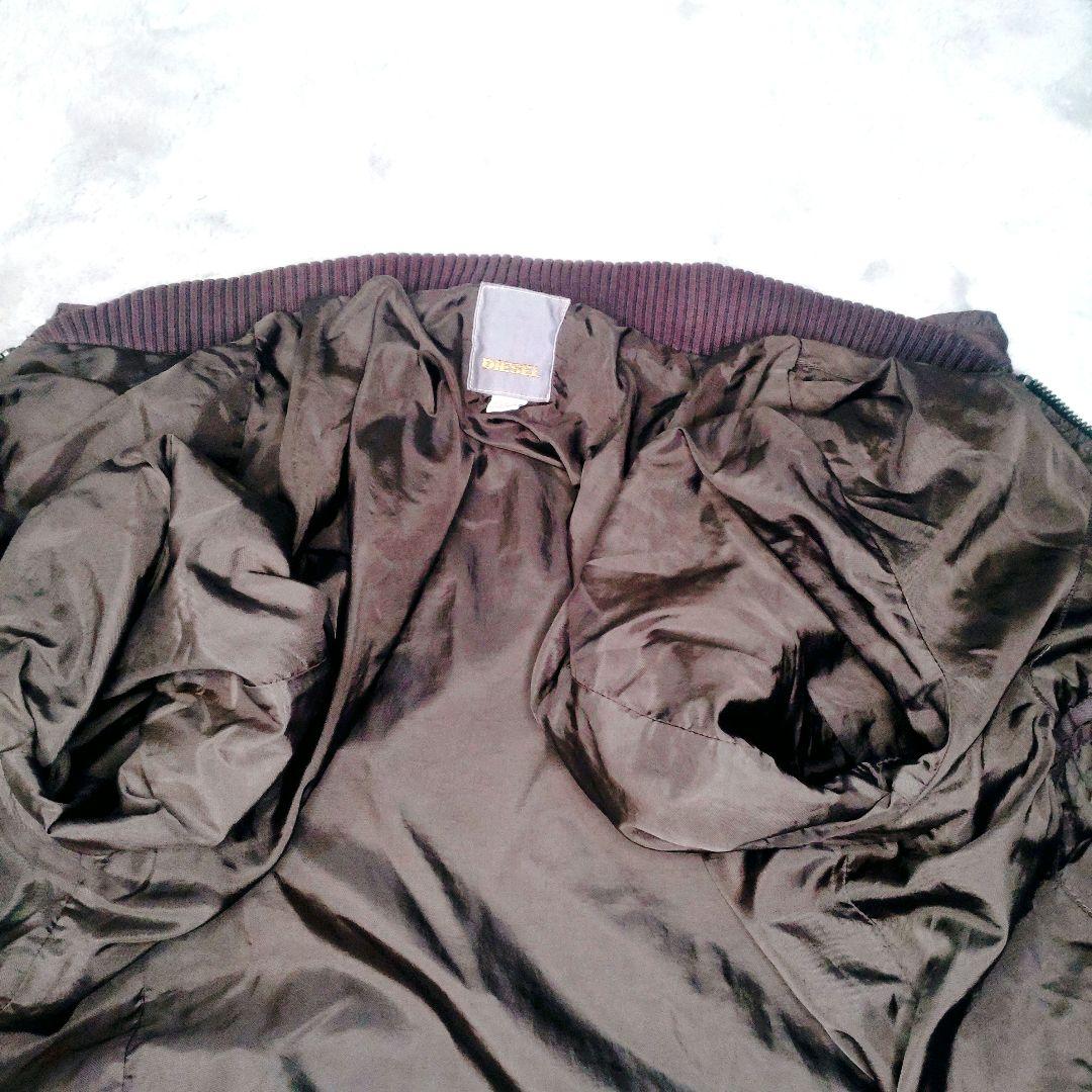 DIESEL レーシングジャケット L ブラウン×パープル y2k アーカイブ