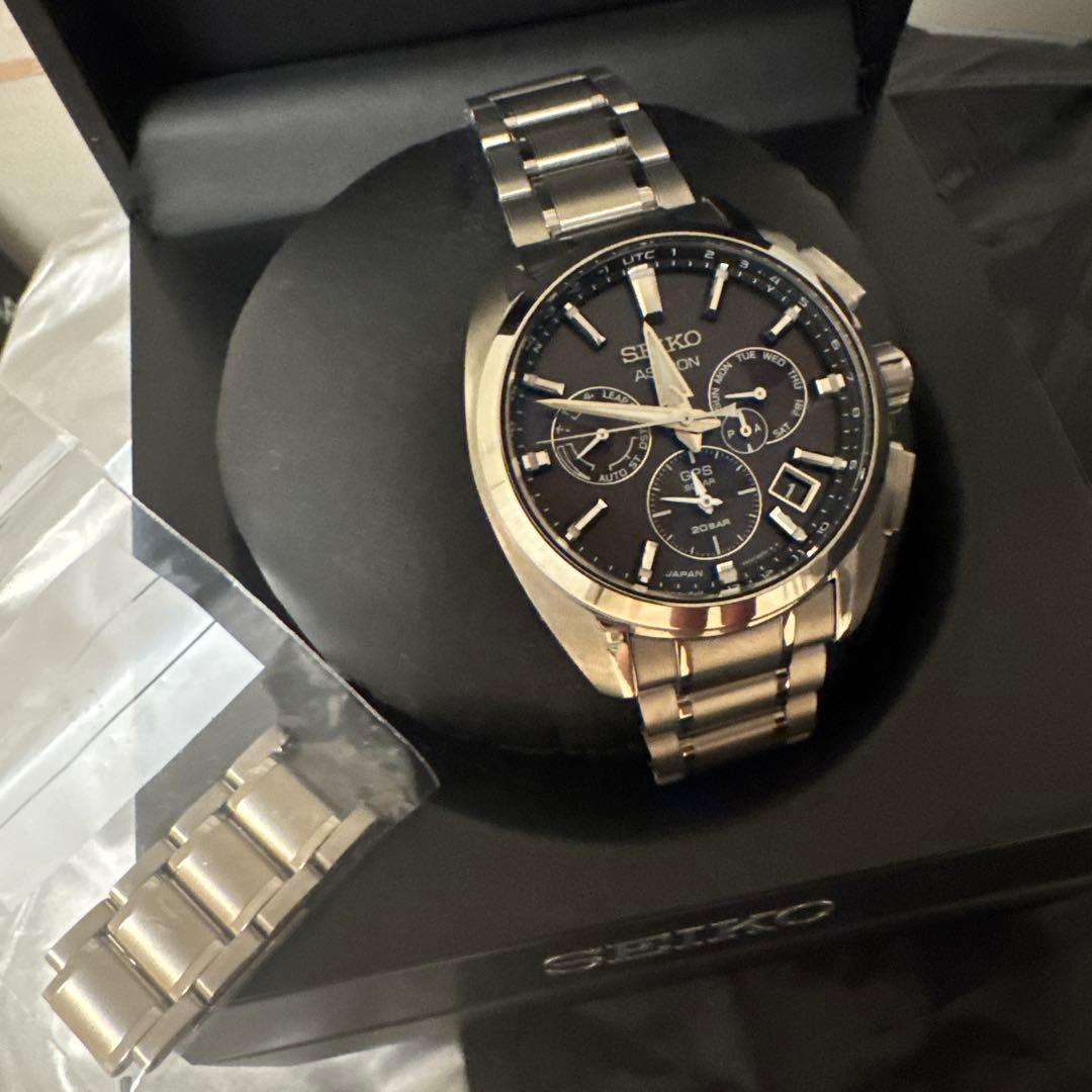 【美品】SEIKO ASTRON GPS クロノグラフ チタンブレスモデル