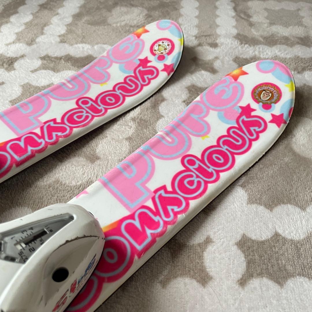 12345→セール中　スキー板 ホワイト/ピンク 約80cm