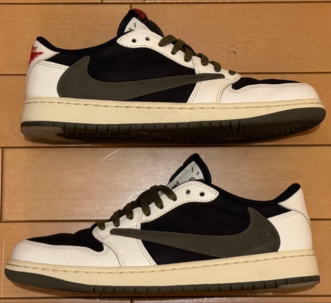 トラビススコット × W Air Jordan 1 Low OG オリーブ