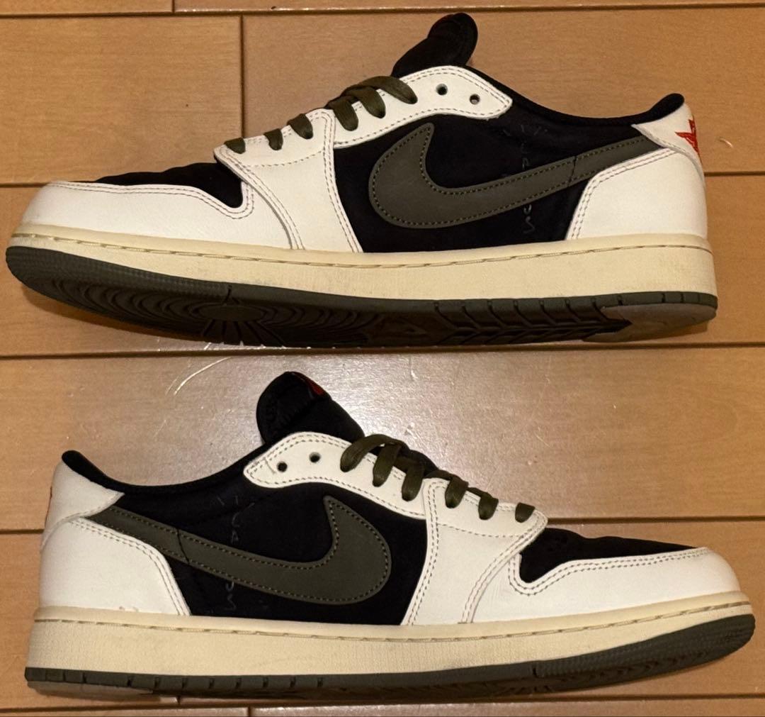 トラビススコット × W Air Jordan 1 Low OG オリーブ