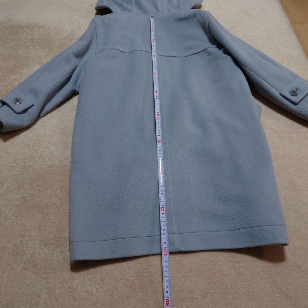 CELINE 水色　ウール　アンゴラ　カシミヤダッフルコート