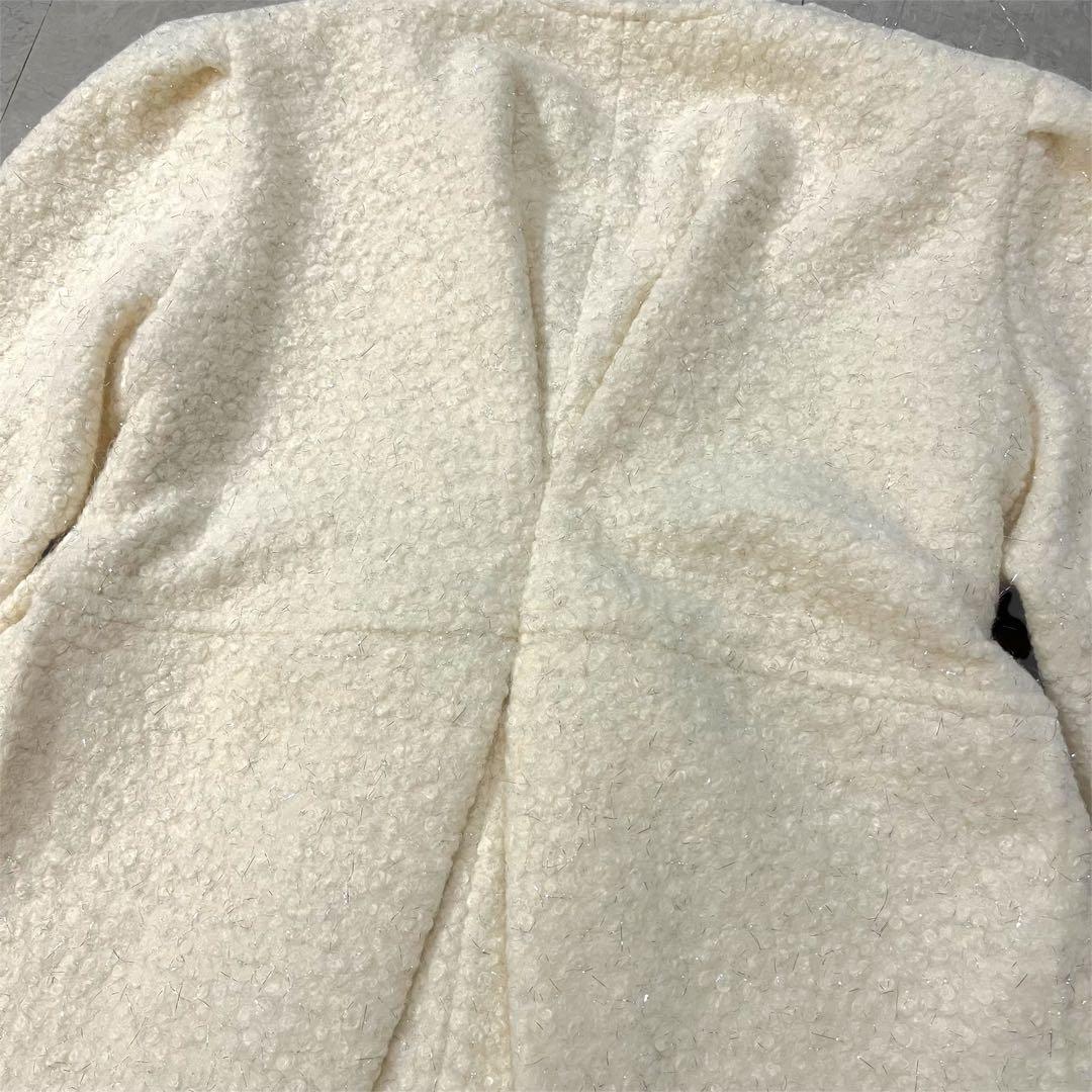 Bibiy. MEGAN LAME JACKET アイボリー ジャケット