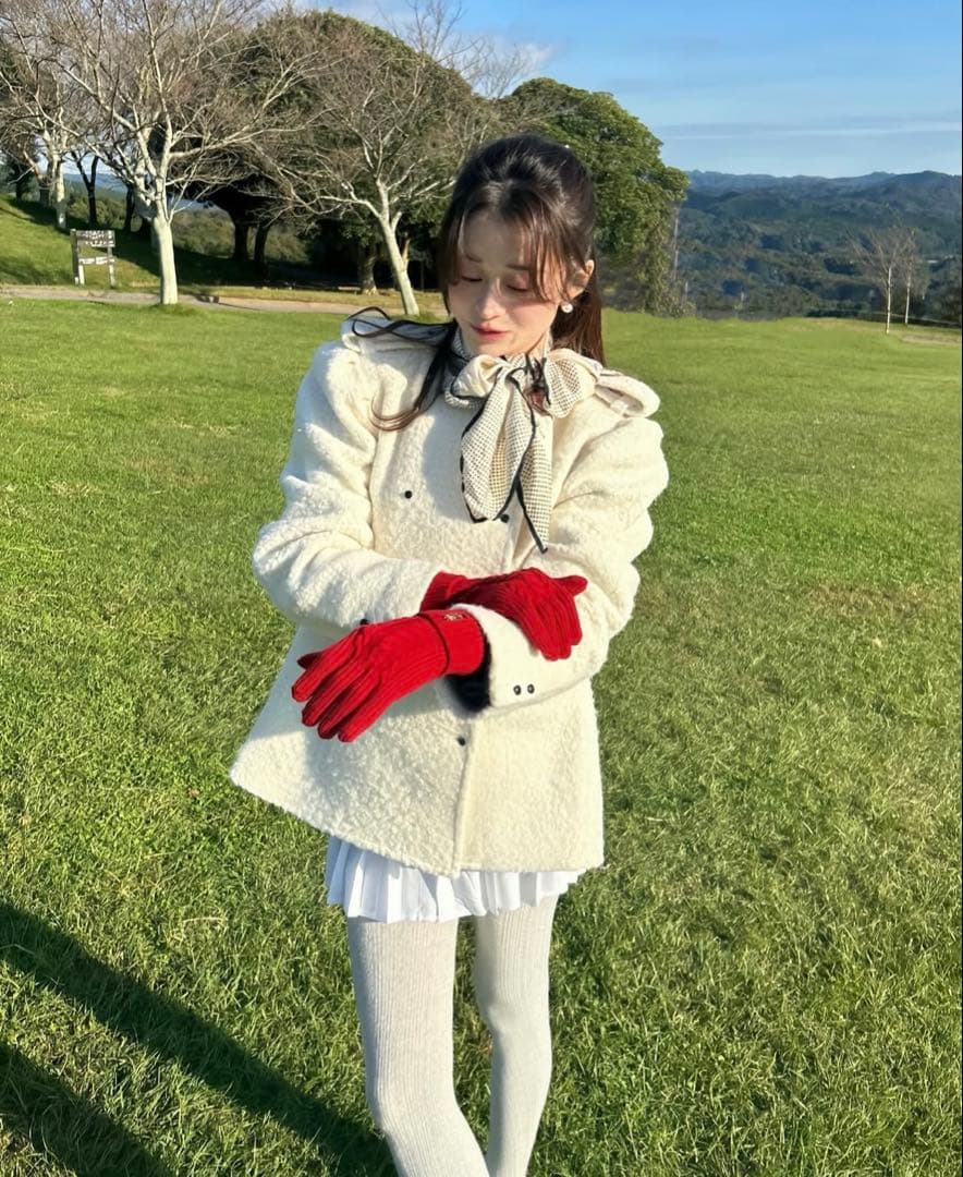 Bibiy. MEGAN LAME JACKET アイボリー ジャケット