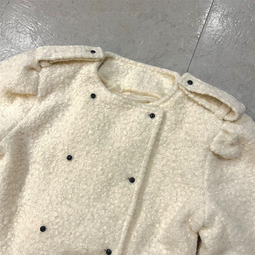 Bibiy. MEGAN LAME JACKET アイボリー ジャケット