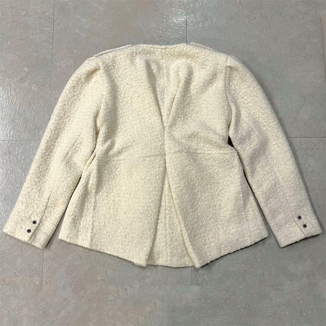 Bibiy. MEGAN LAME JACKET アイボリー ジャケット