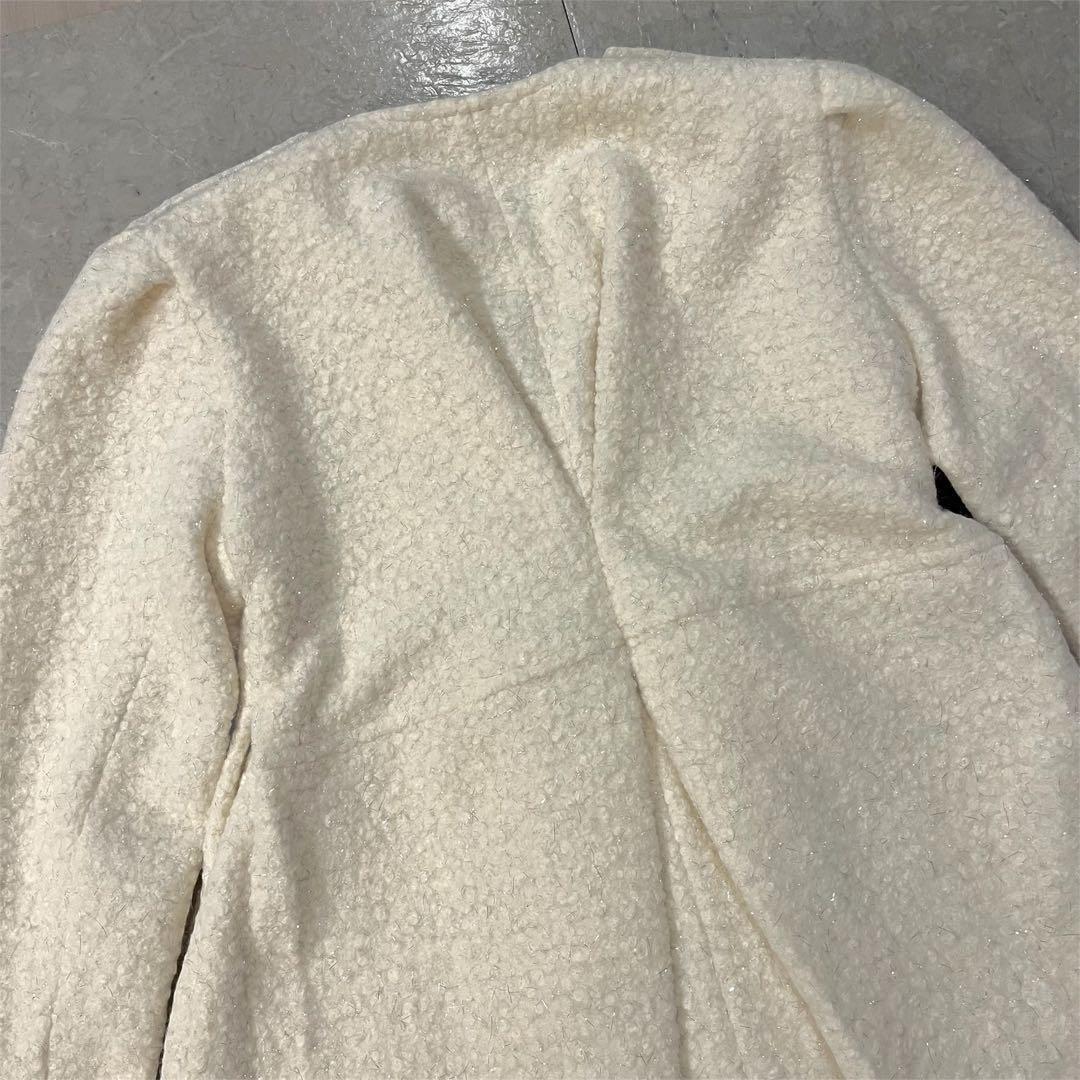 Bibiy. MEGAN LAME JACKET アイボリー ジャケット