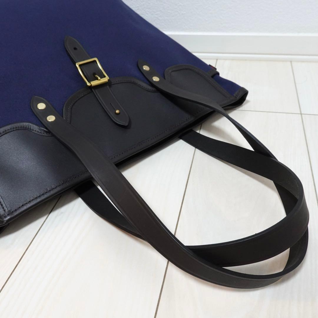 CROOTS フラップ　ポケット　トートバッグ　BEAMS F 別注　ネイビー